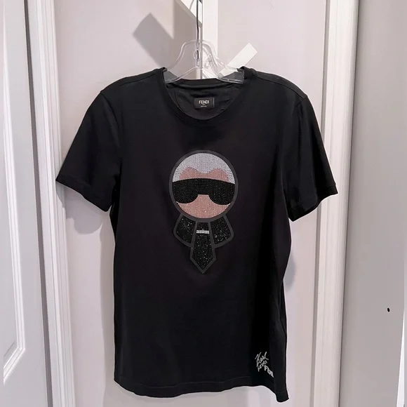 希少】FENDI（フェンディ）Karl Loves Tシャツ 56 ブラック Fendi